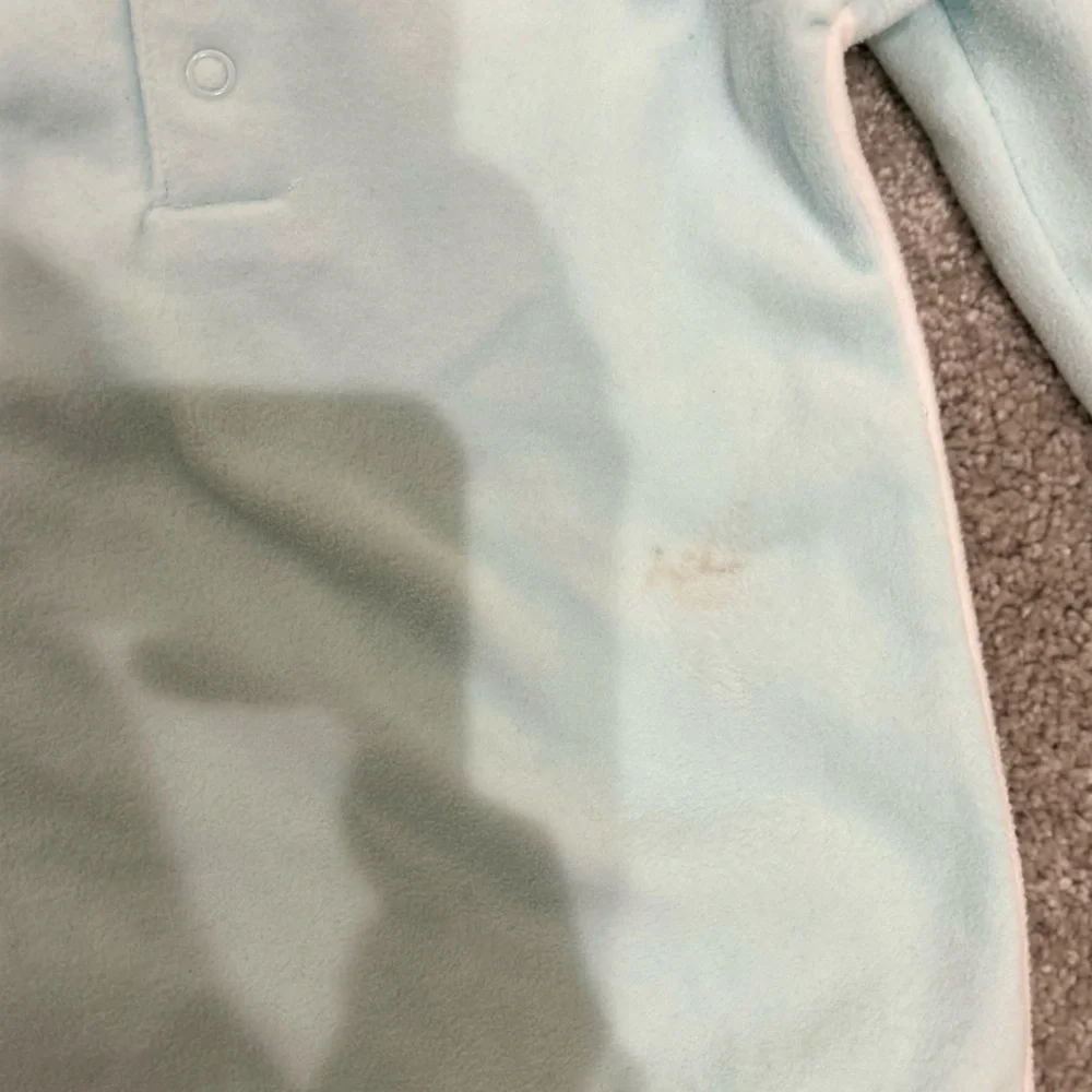 Carter's 6M Baby Girl Fox Mint Green Velour Sleep & Play Onesie
